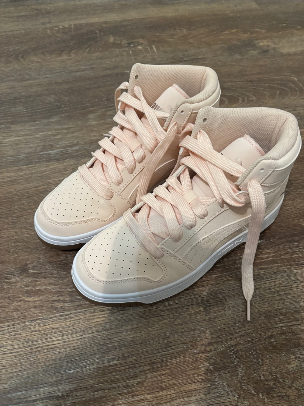Puma Women’s High-Top Sneakers in Blush Pink